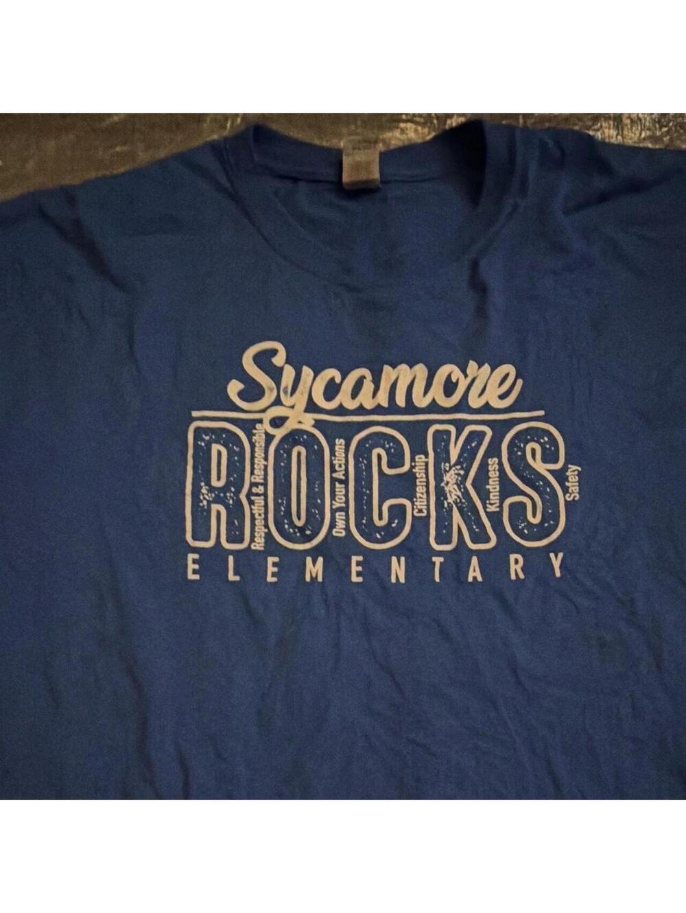 Men's Navy and Blue Tshirt